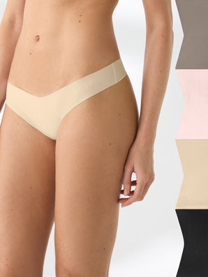 True Body 4-Pack No Show Thong