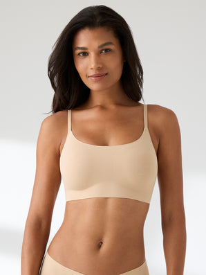 True Body Wirefree Adjustable Strap Scoop Neck Bralette