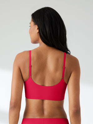 True Body Wirefree Adjustable Strap Scoop Neck Bralette