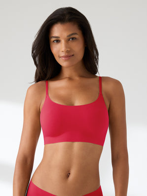 True Body Wirefree Adjustable Strap Scoop Neck Bralette