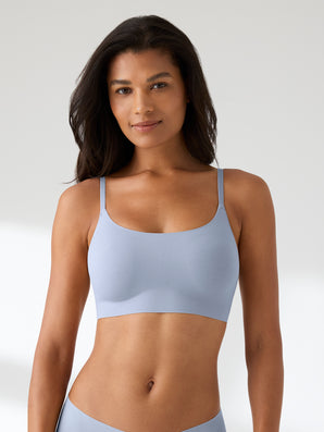True Body Wirefree Adjustable Strap Scoop Neck Bralette