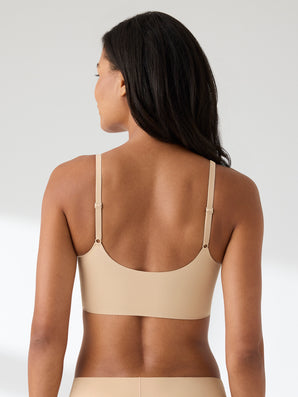 True Body Wirefree Adjustable Strap Scoop Neck Bralette