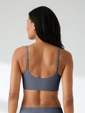 True Body Wirefree Adjustable Strap Scoop Neck Bralette