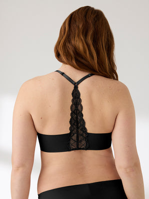 True Body Wirefree Triangle Lace Racerback Bra