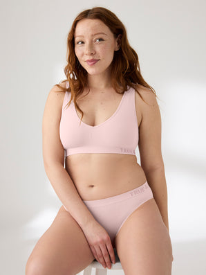 True Body Modal Ribbed V-Neck