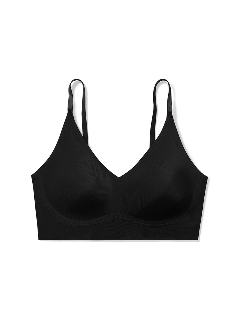 1pc Black Sports Bra Strap With Adjustable Elastic Band And Anti-slip Clips