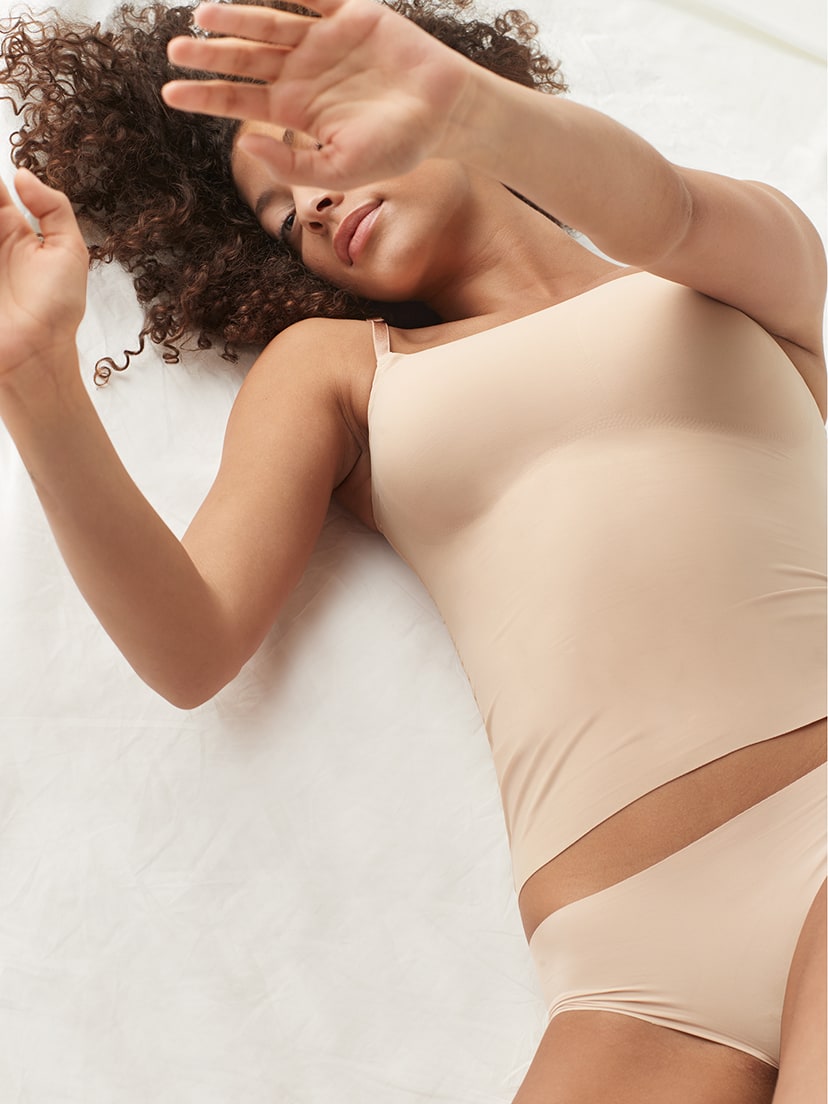 outfmvch womens underwear women's simple body sculpting adjustable strap top  built in bra tank top bras for women 