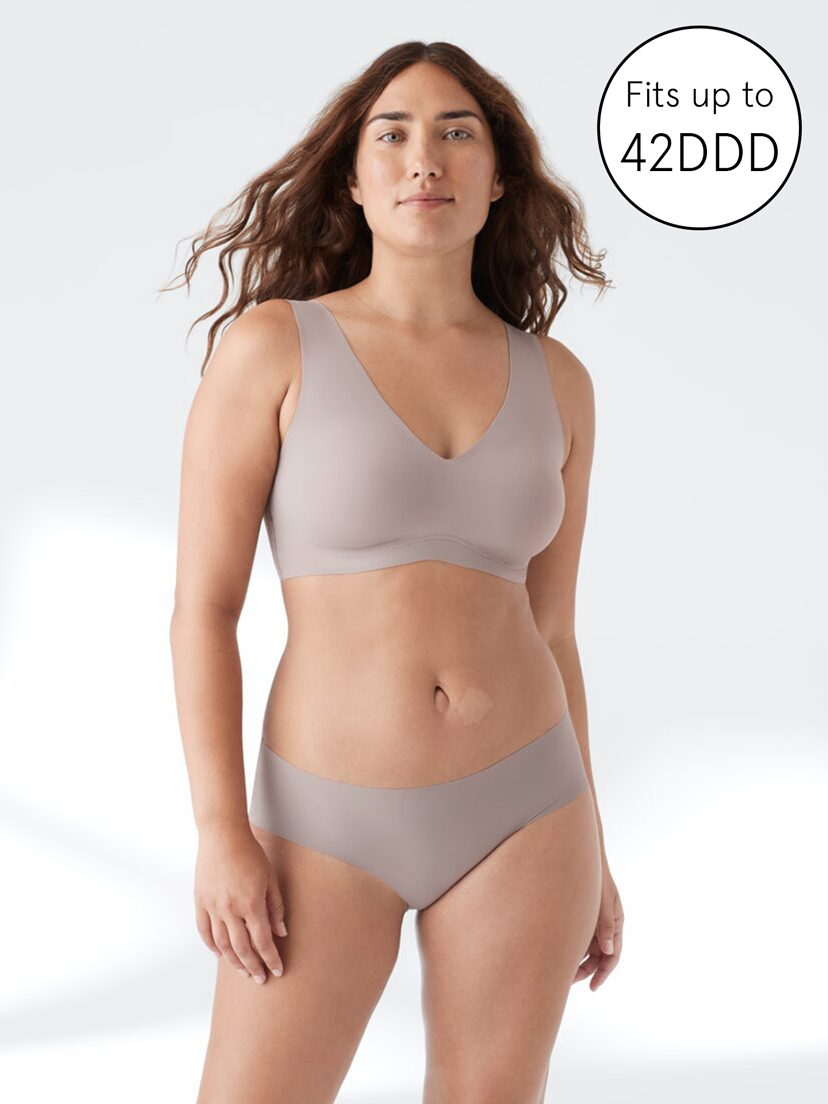 Buy True & Co Women's True Body Lift Scoop Bra with Soft Form Band, Desert,  M (34C-D,36A-B) at