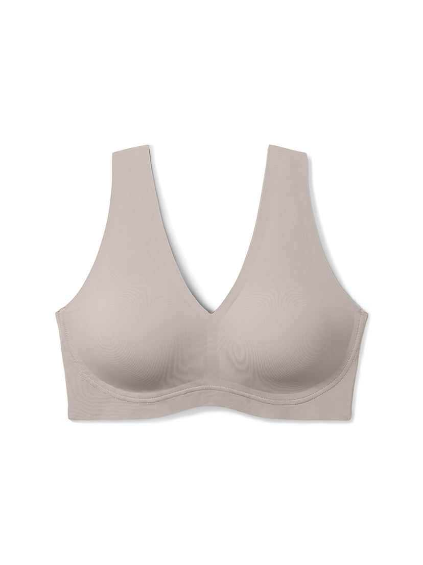 YDKZYMD Wireless Bras with Support and Lift V Neck Bra Soft Compression  Push Up Bras for Women Complexion 44
