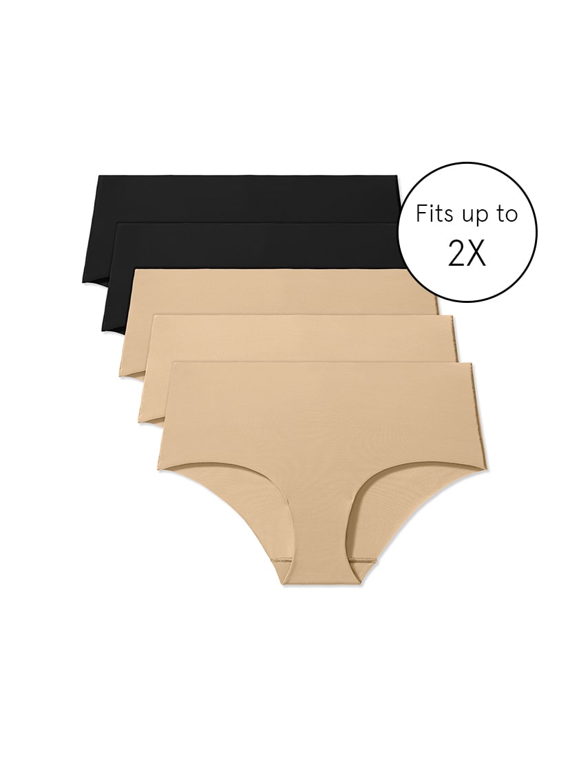 Pack of 5 - Solid Hipster Briefs